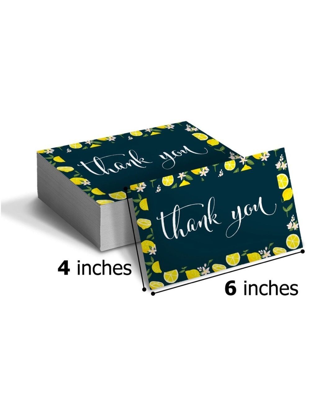 25 Pack 4X6 Lemon Thank You Cards PRICE IS FIRM - Picture 5 of 5